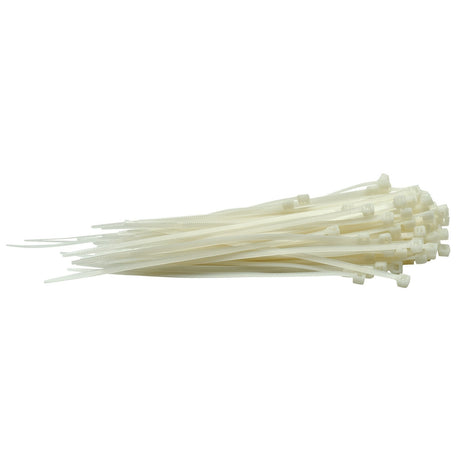 Draper Cable Ties, 3.6 X 150mm, White (Pack Of 100) - CT2W - Farming Parts