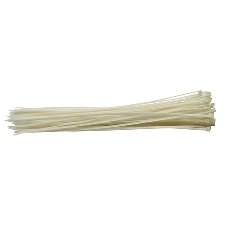 Draper Cable Ties, 4.8 X 400mm, White (Pack Of 100) - CT5W - Farming Parts