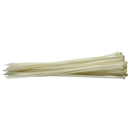 Draper Cable Ties, 8.8 X 500mm, White (Pack Of 100) - CT7W - Farming Parts