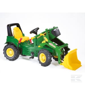 Pedal tractor with front loader, John Deere 7930 with brake, gears and pneumatic wheels, from age 3, rollyFarmtrac by Rolly Toys - R71012