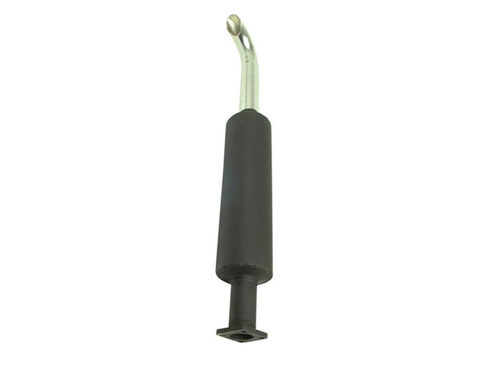 Vertical Silencer 110 MM Black with Silver Pipe - Sparex Part S.71923