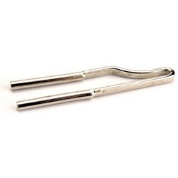 The Draper Spare Tip For Soldering Gun - YSG100 is a metal component with a hairpin-like shape, featuring two straight prongs and one bent end.