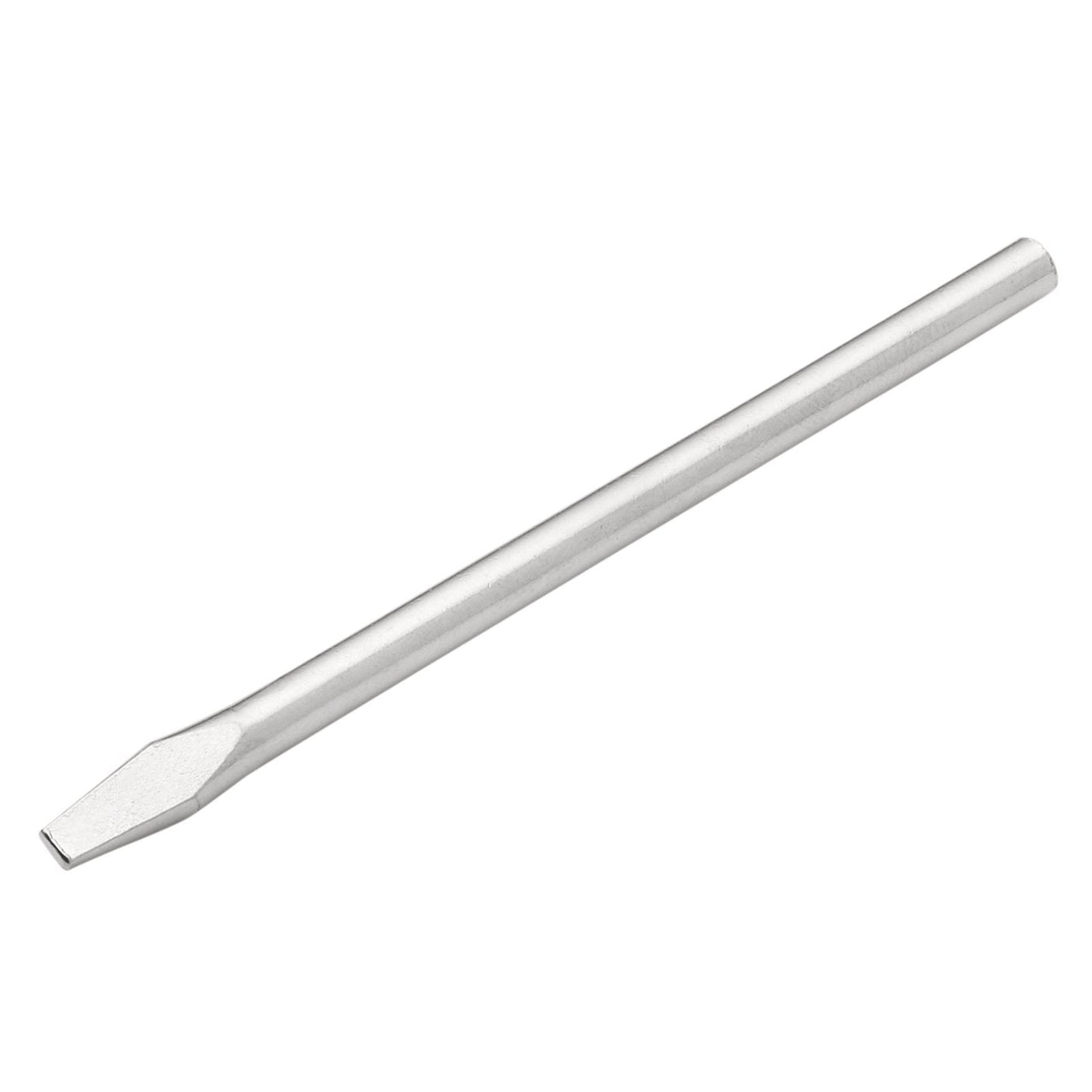 A silver flat blade Draper Spare 25W soldering iron tip, designed for use with the 71415, 71416, and 71422 models - YSI25K.