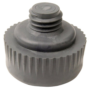 Draper Spare Plastic Face For Soft Face Hammer - 9901BR with ribbed edges and a central threaded nozzle.