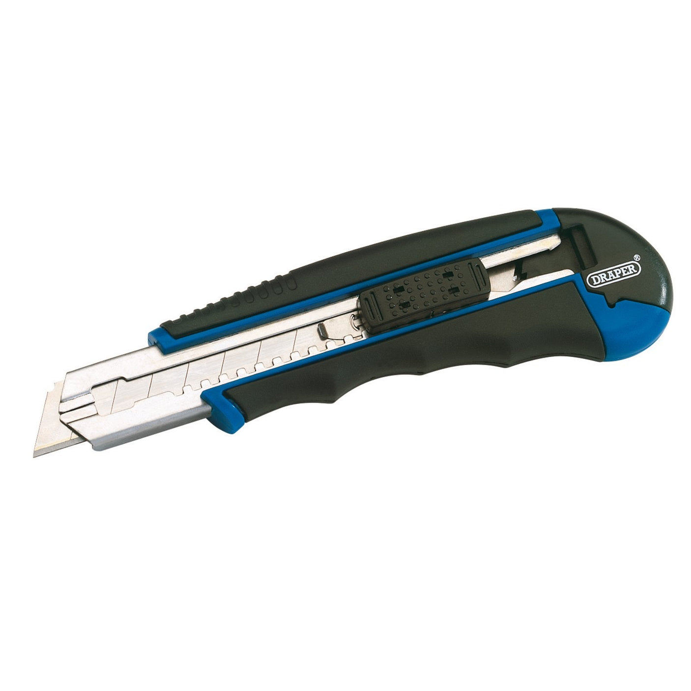 Draper Soft Grip Retractable Segment Blade Knife With 7 Segment Blade, 18mm - 3500A - Farming Parts