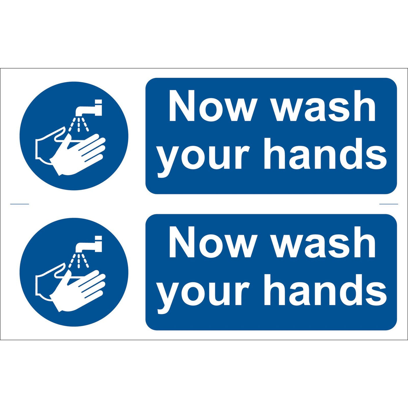 Draper Wash Your Hands' Mandatory Sign (Pack Of 2) - SS14 - Farming Parts