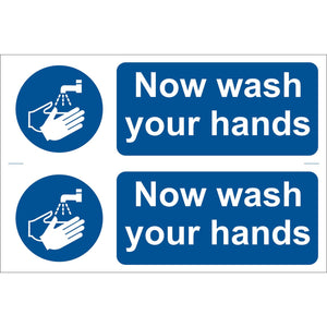 Draper Wash Your Hands' Mandatory Sign (Pack Of 2) - SS14 - Farming Parts