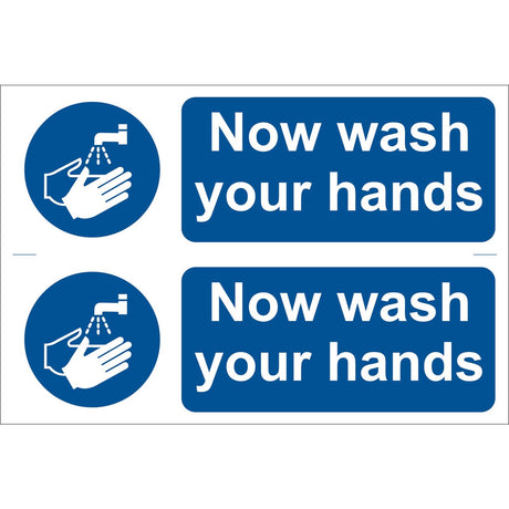 Draper Wash Your Hands' Mandatory Sign (Pack Of 2) - SS14 - Farming Parts