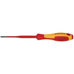 Knipex 98 20 35 Sl Vde Insulated Slotted Screwdriver, 3.5 X 100Mm - Slim | 98 20 35 Sl