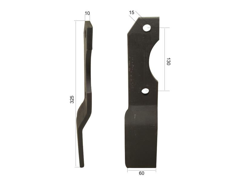 Sparex Power Harrow Tine 340mm. RHReplacement for Alpego | S.72413 - Product Image 3