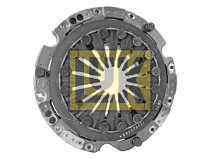 A Sparex Clutch Cover Assembly (Part Number: S.72646) features a round, metallic design and is made from cast iron. Viewed from above, it has a single 330mm cover and consists of multiple components and intricate details arranged symmetrically.