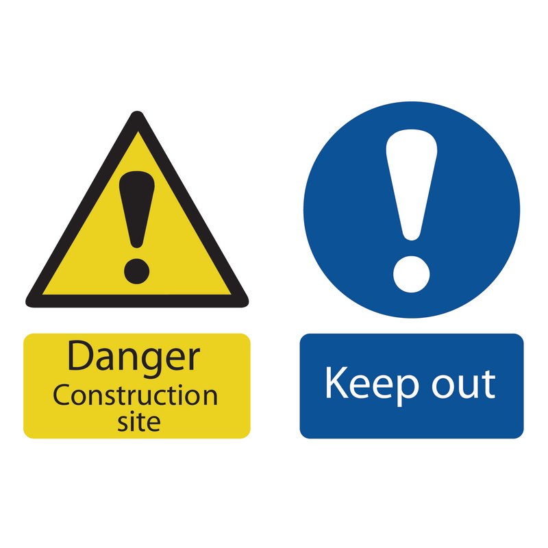 Danger Construction Site - Discontinued - SS52 - DR-72915