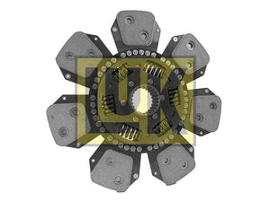 A six-paddle Sparex Clutch Plate (Sparex Part Number: S.72930) featuring detailed springs and friction material, showcasing specific splines ID and OD measurements.