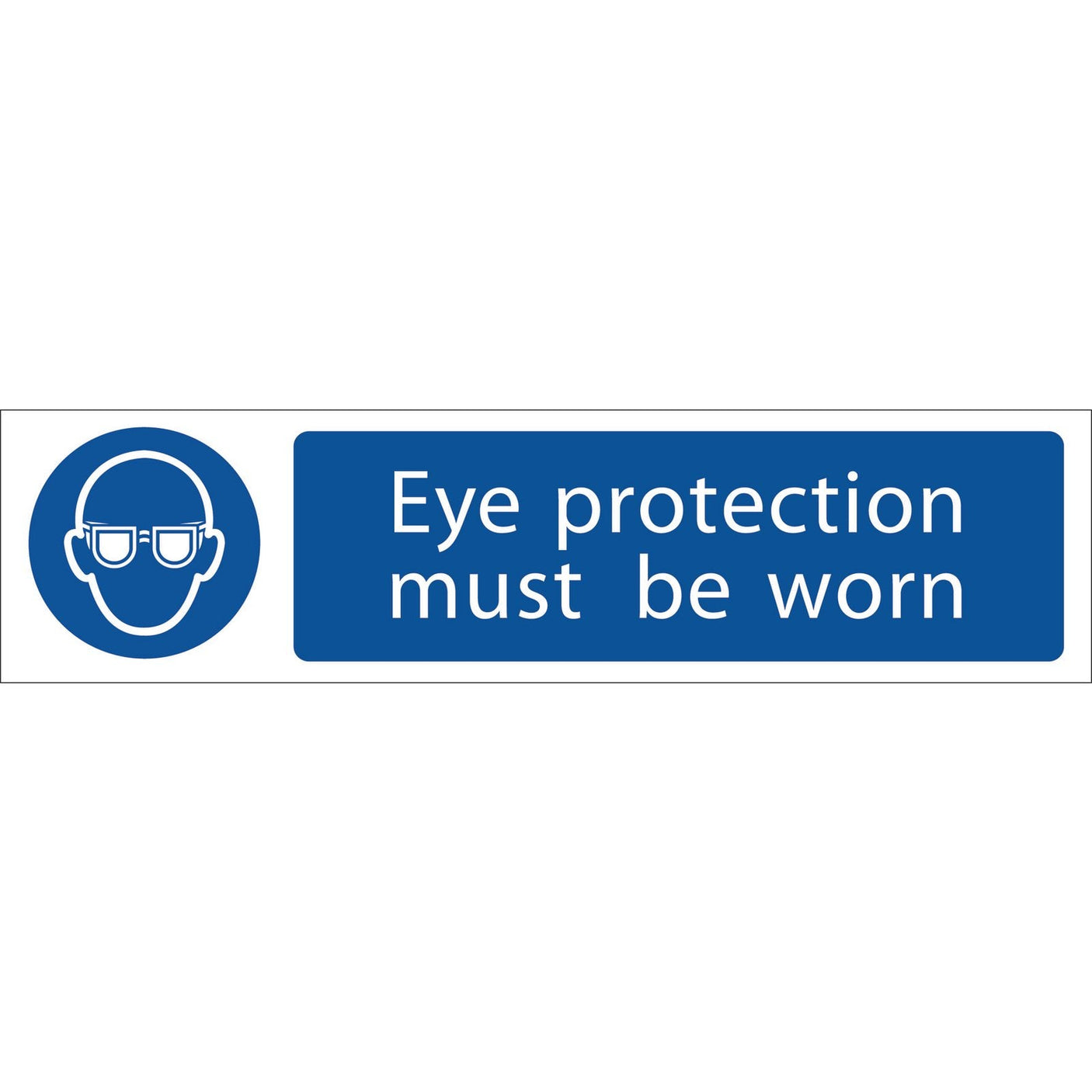 Draper Eye Protection' Mandatory Sign, 200 X 50mm - SS59 - Farming Parts