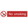 Draper No Smoking' Prohibition Sign, 200 X 50mm - SS64 - Farming Parts