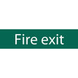 Draper Fire Exit' Safety Sign, 200 X 50mm - SS71 - Farming Parts