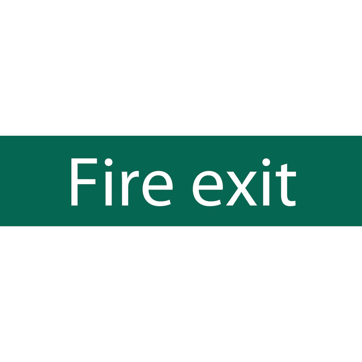 Draper Fire Exit' Safety Sign, 200 X 50mm - SS71 - Farming Parts