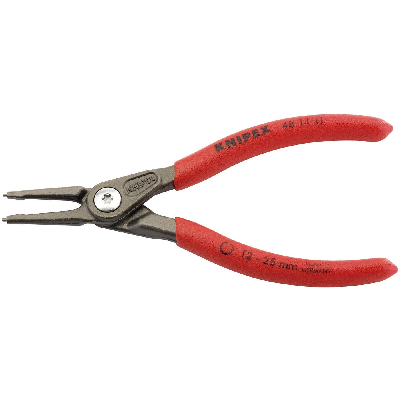 Draper Knipex 48 11 J1 140mm Internal Straight Tip Circlip Pliers, 12 - 25mm Capacity - 48 11 J1 - Farming Parts