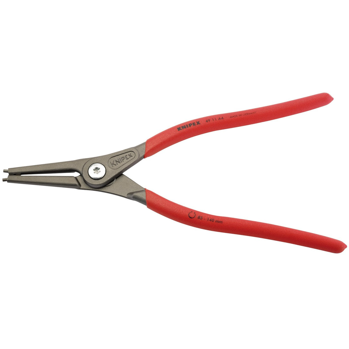 Draper Knipex 49 11 A4 320mm External Straight Tip Circlip Pliers, 85 - 140mm Capacity - 49 11 A4 - Farming Parts