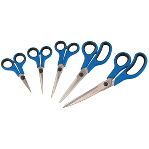 Draper Soft Grip Household Scissor Set (5 Piece) - SS5 - Farming Parts