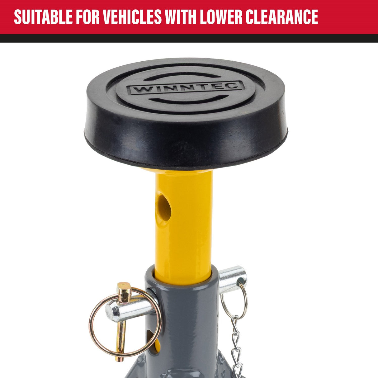 WINNTEC® 3 Ton Low-Profile Pin Jack Stands - IP-09850