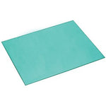 A flat, rectangular, transparent turquoise-green Draper Cover Lens for the 76744 Auto Varioshade Welding Helmet (model W468C) is displayed against a white background.