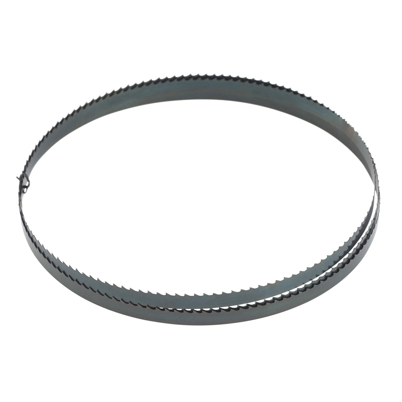 The Draper Bandsaw Blade, model BB1712 (1712mm x 3/8", 6 Skip), is a circular blade crafted from high-performance steel, coiled into a loop with sharp teeth for accurate cuts.