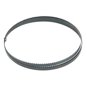 The Draper Bandsaw Blade, model BB1712 (1712mm x 3/8", 6 Skip), is a circular blade crafted from high-performance steel, coiled into a loop with sharp teeth for accurate cuts.