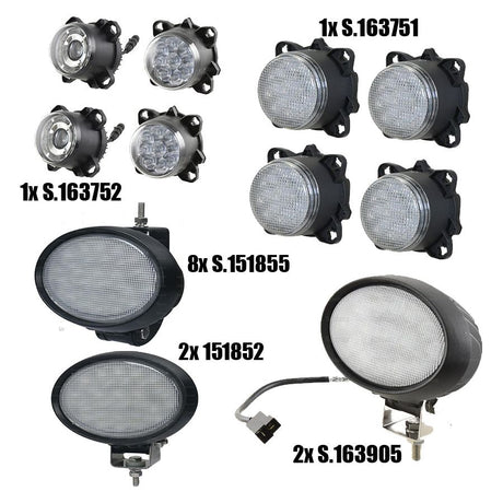 Massey Ferguson 66/67/76/7700 Series LED Light Kit Complete - Farming Parts