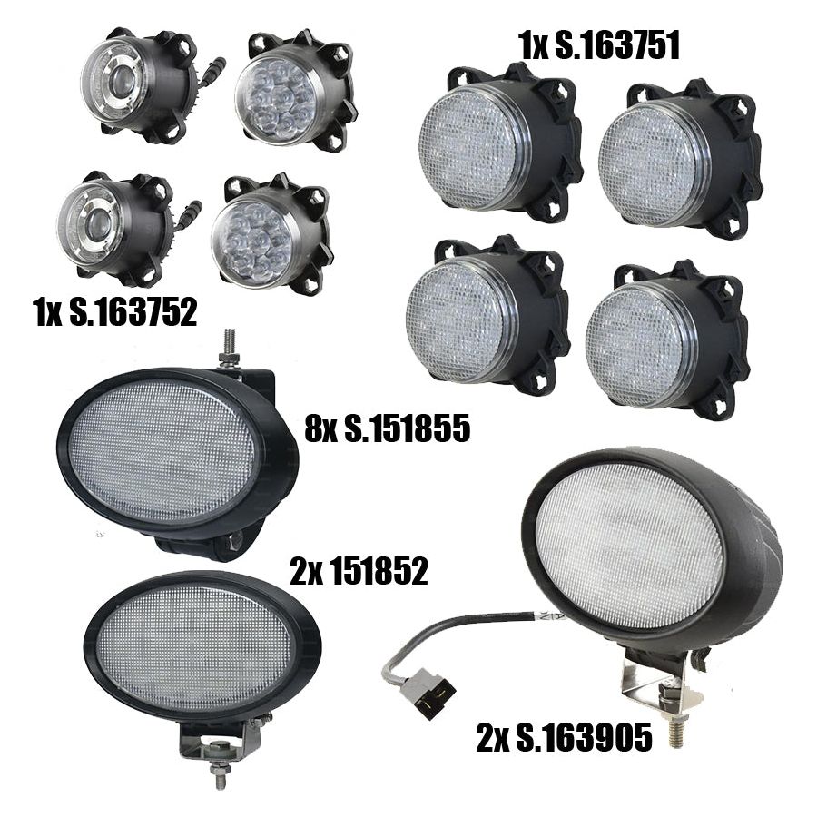 Massey Ferguson 66/67/76/7700 Series LED Light Kit Complete