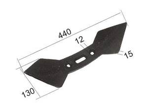 Sparex Reversible double heart point 440x130x20mm Hole centres 45/75mm | S.77197 - Product Image 2
