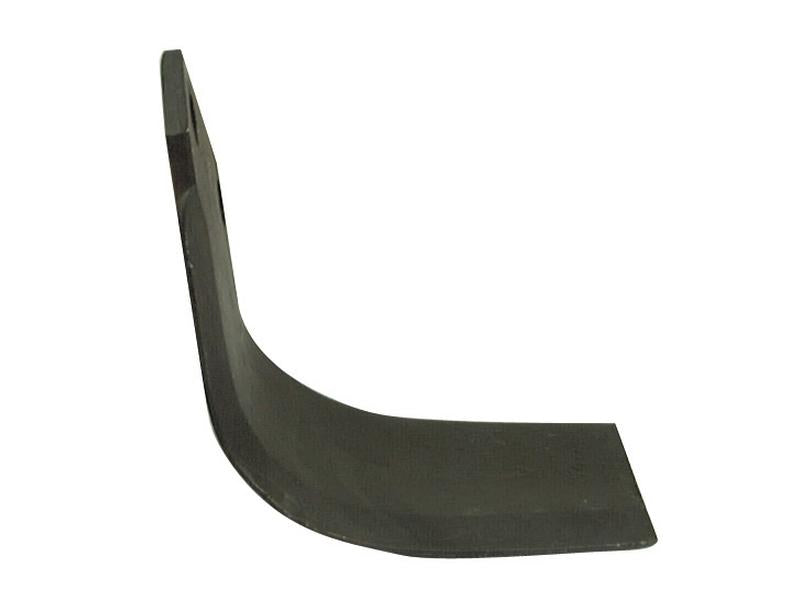 Rotavator Blade Curved RH 80x7mm Height: 195mm. Hole centres: 57mm | Sparex Part Number: S.77355