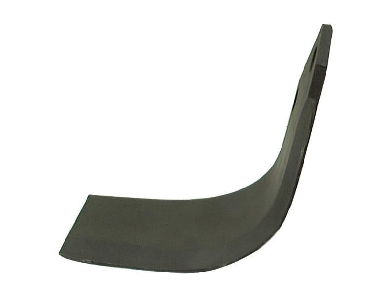 Rotavator Blade Curved LH 80x7mm Height: 195mm. Hole centres: 57mm | Sparex Part Number: S.77356