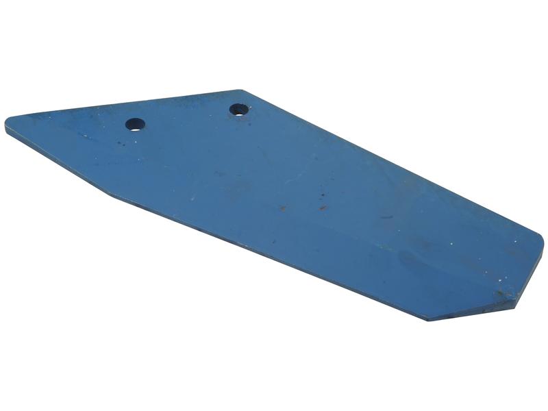 A Flat Wings 350x10mm LH metal plate in blue, featuring an irregular shape with two circular holes near one edge, likely intended for industrial or mechanical use and compatible as a replacement for Primary OE Reference 3374417 (Sparex Part Number: S.77433).