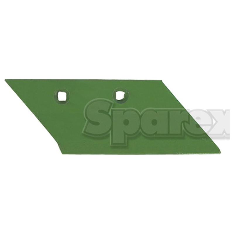 The Sparex Skim Point - RH (Kverneland), identified as OE Reference 056873 and Sparex Part No. S.77533, features a green metal plough blade with two bolt holes and angled edges, with the text "Sparex" partially visible in the background. This blade is compatible with Kverneland SKIMMER systems.