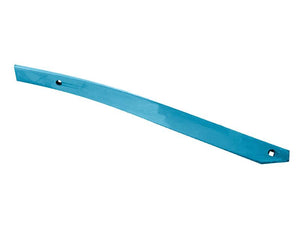 A precision-crafted component from Lemken, the Sparex Slat - RH No. 3444044 (S.77658), is a slender, blue metal bar with two drilled holes on opposite ends, resting against a plain white background.