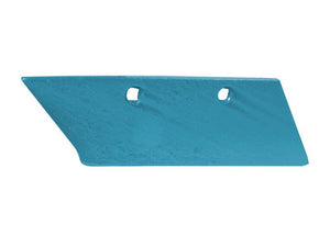 A blue, rectangular metal plate with two holes near the top, perfect for use as Ransome SKIMMER PARTS. This is the Skim Point - RH (Ransome), compatible as PBA4177 and available under Sparex Part No.S.77946 by Sparex.