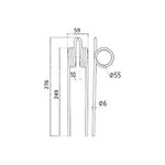 Grass & Weeder Tine 275mm, Ø5.9mm Replacement for Kongskilde | S.78061