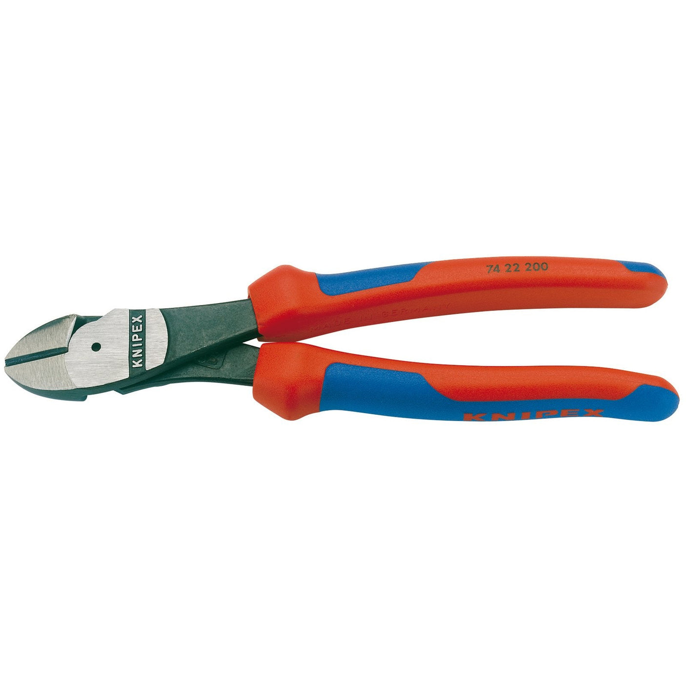 Draper Knipex 74 22 200 High Leverage Diagonal Side Cutter With 12&Deg; Head, 200mm - 74 22 200 - Farming Parts