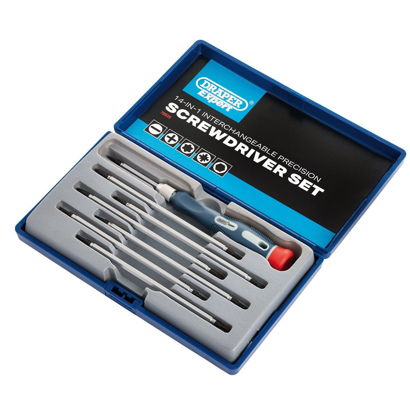 Draper Reversible Precision Screwdriver Set (8 Piece) - PSS14R - Farming Parts