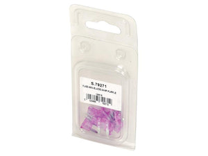 Sparex Agripak 10 pcs. Mini Blade Fuse 3.0A Purple | S.79271 - Product Image 2