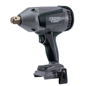 A Draper Xp20 20V Brushless Impact Wrench with a gray and black design, featuring brushless technology and the XP20 battery system (Sold Bare) - XP20IW3/4.1060.