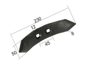 Sparex Reversible point 230x50x8mm Hole centres 45mm | S.79370 - Product Image 2
