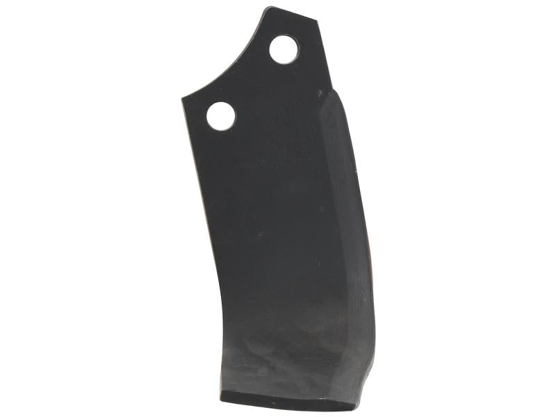 Rotavator Blade Curved LH 80x7mm Height: 192mm. Hole centres: 48mm. Hole Ø: 14.5mm. Replacement for Maschio | Sparex Part Number: S.79782