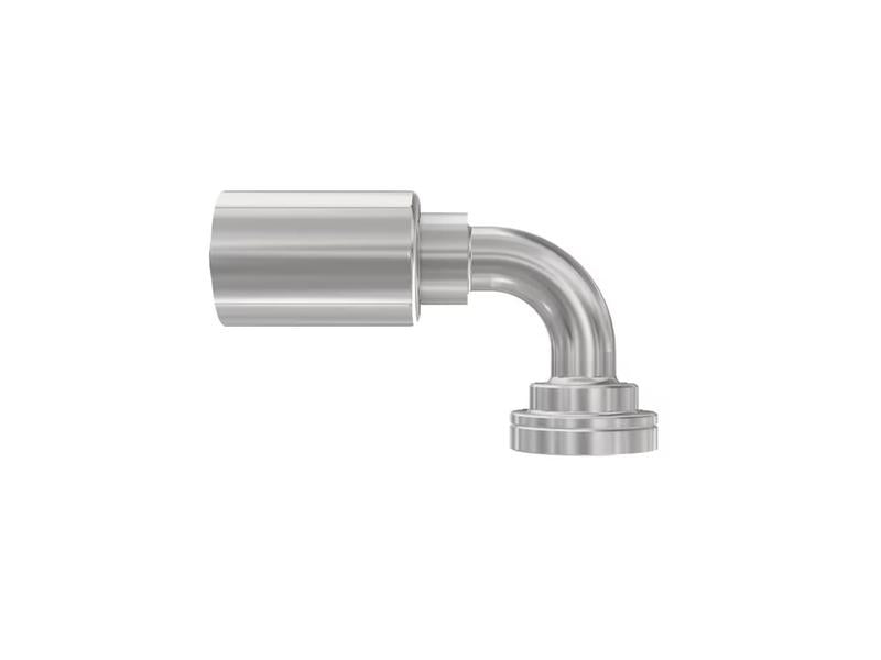 Parker SAE Hose Insert 3/4'' x 38mm Ø 90° Swept Flange (3000psi) - Sparex Part No. S.7991212