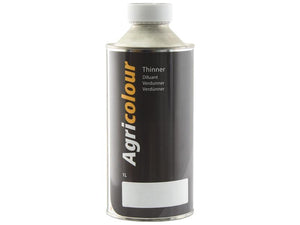 A 1-liter metal tin of Sparex Agricolour Thinners (Sparex Part Number: S.80049), featuring a black label and white cap. Perfect for surface preparation, the label includes text in multiple languages.