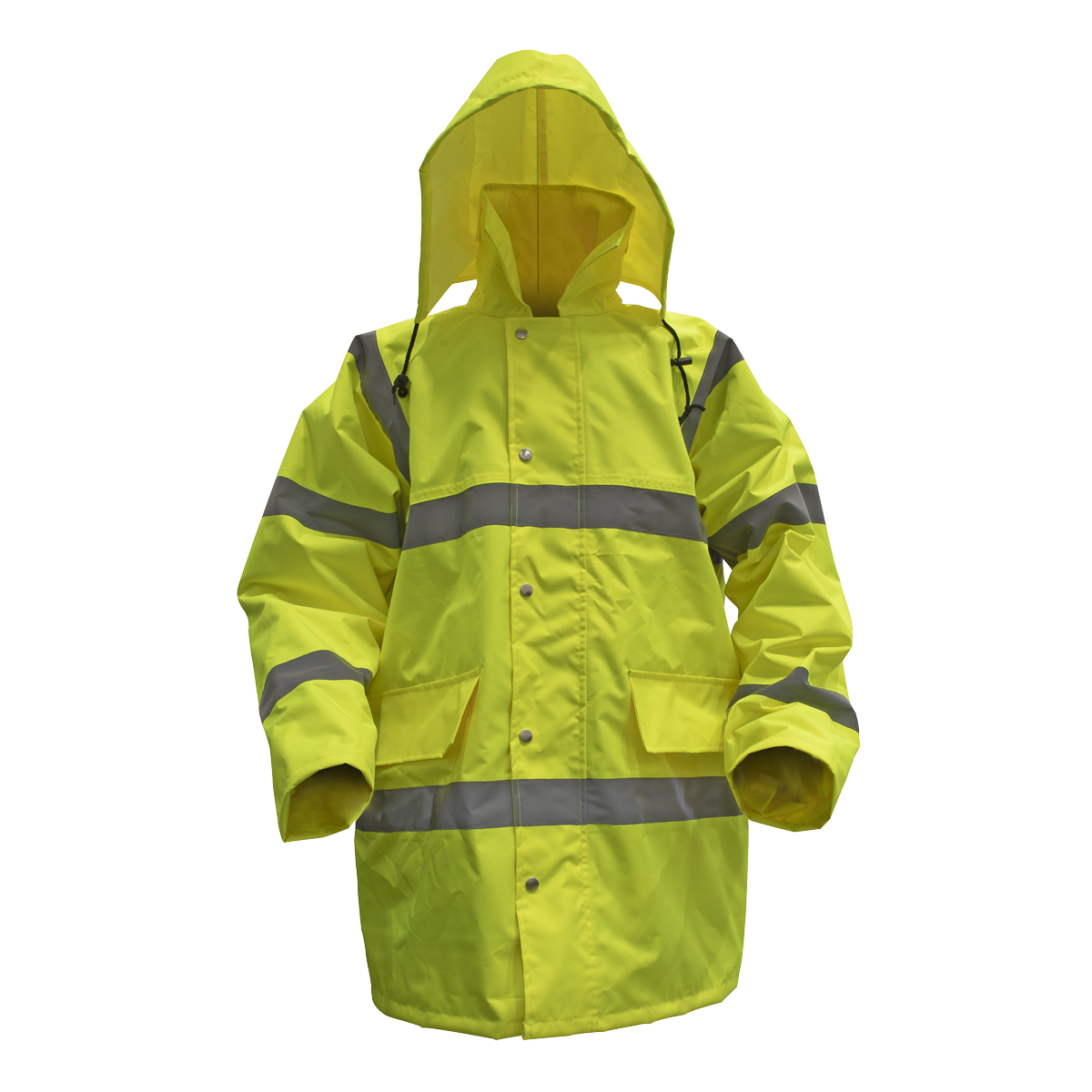 Hi-Vis Yellow Motorway Jacket with Quilted Lining - X-Large - 806XL - Farming Parts