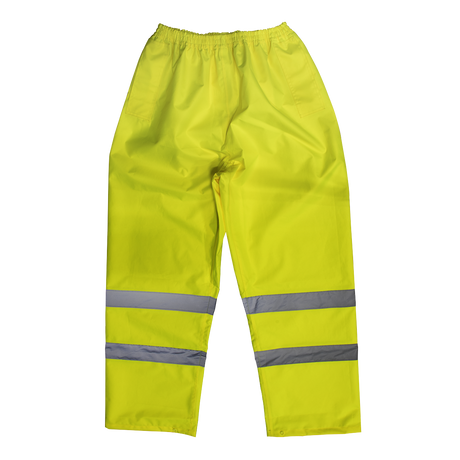 Hi-Vis Yellow Waterproof Trousers - X-Large - 807XL - Farming Parts