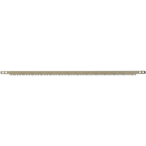 A Draper Bow Saw Blade For 35990, 600mm - B140 with small, evenly spaced induction hardened teeth is viewed horizontally against a white background, featuring a quick release tension lever for easy adjustments.