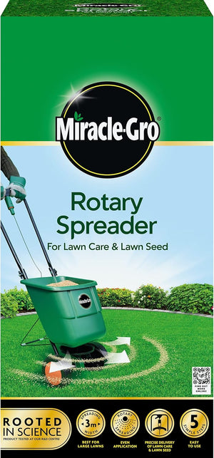 Miracle-Gro Rotary Fertiliser Spreader – 3m Coverage for Large Lawns | EG121040